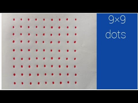 9×9 dots easy kolam | Deepa rangoli designs with dots | simple muggulu | latest rangoli |