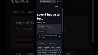 Turn Images into Text in Seconds! 🧠 | Streamlit + pytesseract OCR Magic 🔍 #shorts