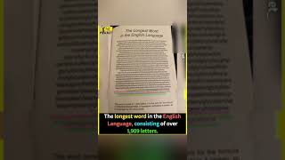 Thelongest english word#shorts#viral#trending#facts