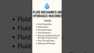 Fluid mechanics and Hydraulic machines for #gate2026 #gate #mechanicalengineering  #learning #exam