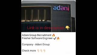 adani group jobs #adanigroup #adani #jobsearch #jobvacancy #viral #jobalert #softwareengineer #short
