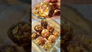 Power Packed Dry Fruit Ladoo | No Sugar, Full Energy! #shorts #shortsfeed #yt #homemade #healthy