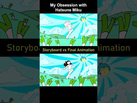 Storyboard vs Animation: Hatsune Miku (shot 16)