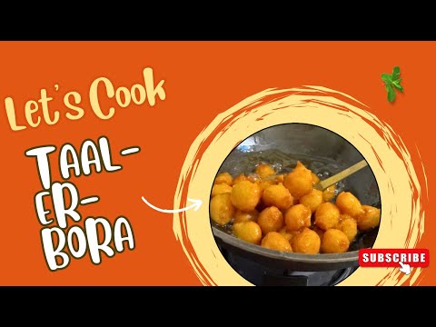 How to Make Perfect Sweet Palm Fruit Fritters (Taal-er Bora) | Simple & Traditional Recipe ✨🌼