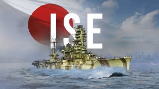 戰艦世界 WOWS【艦長的日常】-來了 她來了!! 從此隨機出現三航母之亂(?)的源頭XD 帝國海軍航空戰列艦 ISE(伊勢)!! #美重巡線【日常練船直播】#94