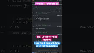 Python 🐍 Pandas tips and tricks #shorts #programming