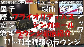 【保存必須！シンガポール チャンギ空港　プライオリティパス】T1～T3全ラウンジ徹底紹介 #アンバサダートランジットラウンジ #マルハバラウンジ #プラザプレミアムラウンジ #サッツプレミアラウンジ