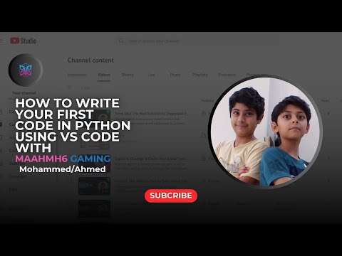 How to write your first code in Python using VS code with MAAHMH6 team  #education#gaming #updat