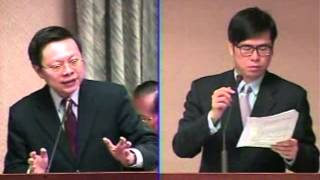 20121213陳其邁委員在內政委員會質詢陸委會主委王郁琦、內政部移民署署長謝立功