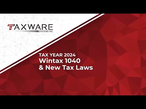 New Tax Laws and Efile - 2024 - Webinar