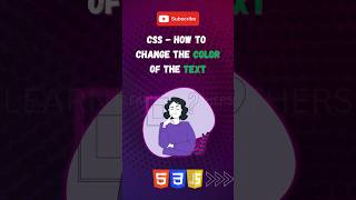 Change Text Color in CSS | CSS Tips #coding #shorts #learningfeathers