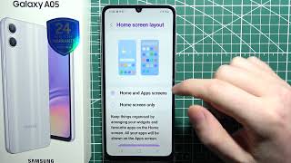 How to Change Home Screen Layout on Samsung A05?