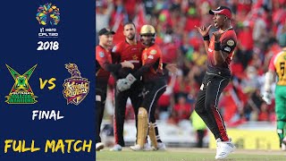 Guyana Amazon Warriors vs Trinbago Knight Riders Full Match | CPL 2018 Final