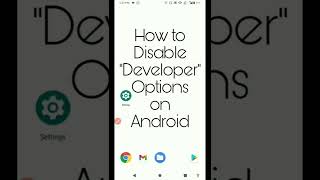 How to disable Developer Options on Android phones in just 15 Sec? #howto #shorts