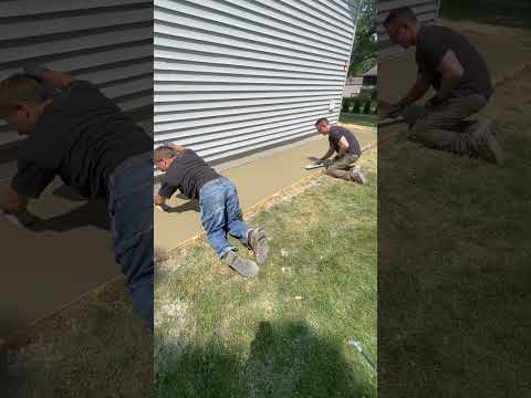 DIY exposed aggregate concrete #diyconcrete #concreteideas #concreteprojects