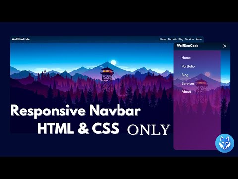 Create A Responsive Navbar | No Javascript | Explained For Beginners