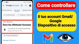 Come controllare il mio login Gmaildispositivo | Chi usa il mio account Gmail (2024)
