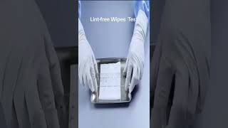 Polyester fiber cleaning wipes#useful #cleanroom #lintfree #lintfreewipes #test #manufacturing #knit