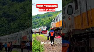PROSES EVAKUASI KERETA API MOGOK ‼️ #keretaapi #train #kai