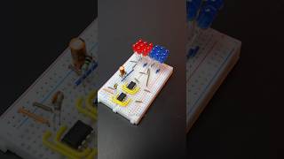 NE555 Timer | Police Light LED Circuit | #Shorts