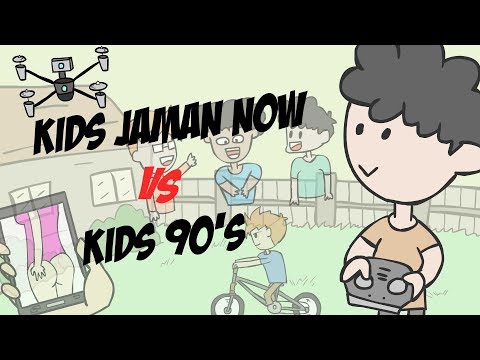 KIDS ZAMAN NOW vs KIDS 90's (ANIMATED/ANIMASI)