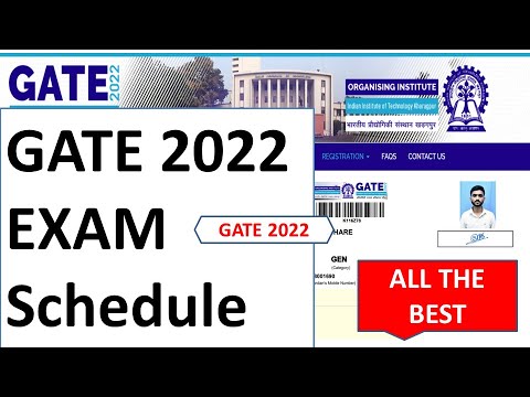 GATE 2022 EXAM Schedule Released||GATE 2022||EXAM DATE ANNOUCEMENT||CHEM INDIA ACADEMY||CIA