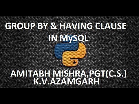 GROUP BY AND HAVING CLAUSE IN SQL