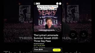 Summer Smash Tickets Out‼️#rap #rapnews #concert #festival #trending #lyricallemonade #summersmash