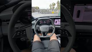 Audi screen safety feature⚠️😳 feature #audi #a6 #a6avant #audia6etron #a6etron