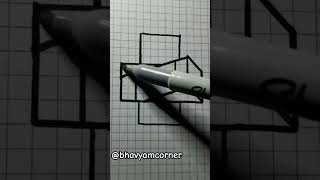 3D art effect #shorts #easy #illusion #3deffects #3dart