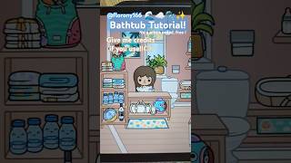 Free Bathtub Tutorial! 🌊☁️🫧✨🤍 my idea 🫶🏻#tocaboca