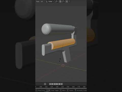 Day 5 of modeling a cube - Super Soaker #blender #3dart #3dmodeling #blendertutorial
