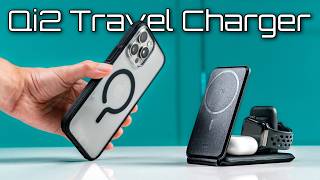 Compact Qi2 Travel Charging Station // ESR 3-in-1 Travel Wireless Charging Set