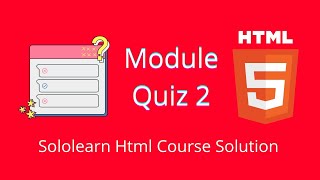 Module Quiz 2 | Html Basic | Sololearn Html Course Solution #shorts #sololearn #PCoder