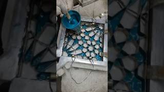 Step by step hydraulic tile making