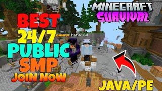 NEW 24/7 Best Public Smp for Minecraft pe | Java/Pe/Pojav | 1.21+ Best always online smp | Java/Pe