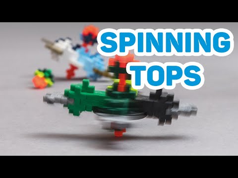Plus-Plus Spinning Tops Challenge - Stop Motion video
