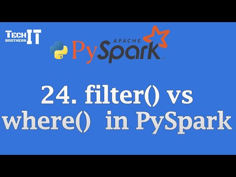 filter() vs where() | Filter DataFrames | PySpark Tutorial #pysparktutorial #pyspark