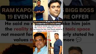 Ram Kapoor rejects Bigg boss 19 even for ₹20 crore offer #news#ramkapoor#biggboss#biggboss19