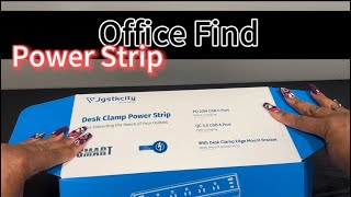 Desk Clamp Power Strip – 40W Fast Charging with USB-C & AC Outlets for an Organized Workspace! ⚡🔌