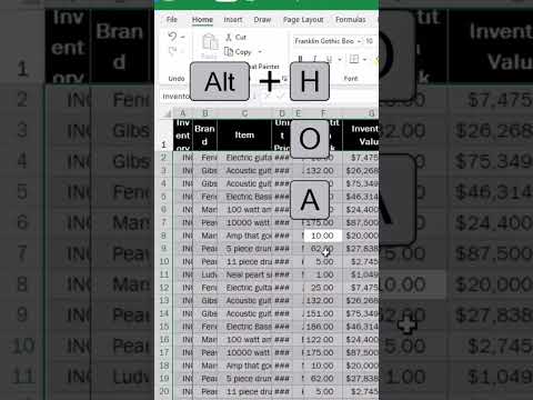 Excel Best Shortcut