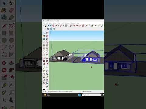 Tutorial Sketchup mirror Object Sketchup #tutorialsketchup #desainrumah #belajardesain #sketchup2021