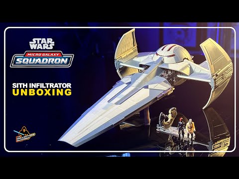 Darth Maul Micro Galaxy Squadron Sith Infiltrator Unboxing