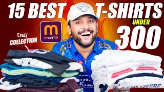 15 BEST T-SHIRTS UNDER 300 FOR MEN on MEESHO 🔥 Biggest T-shirt Haul 2025 | ONE CHANCE
