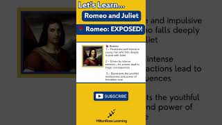 🌹 Romeo's Character EXPLAINED in 60 Secs! | #GCSEEnglish #RomeoAndJuliet #LetsLearn  #englishlit