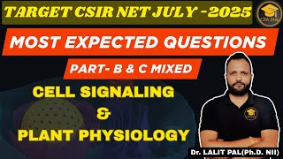 Most expected questions - ( Cell signaling and plant Physiology)  #drlalitpal