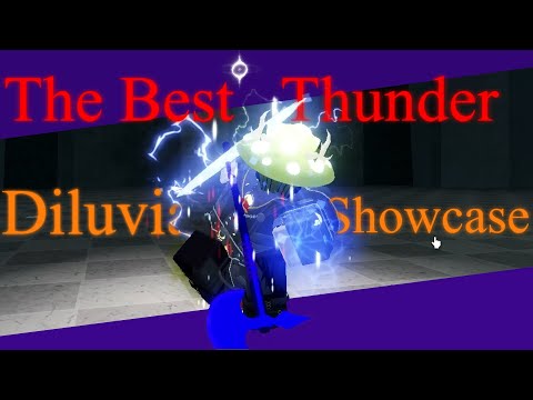 The Strongest Thunder Dilluvian Build Showcase 'LIGHTNING BEEEAM'| Deepwoken PvE Build Showcase