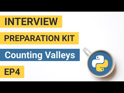 Counting Valleys with Python | Interview Preparation Kit | Episode 4