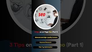 3 Tips on on-page Seo (part 1) #shorts #onpageseo