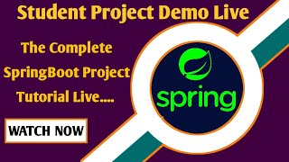 Complete SpringBoot project tutorial|mvn build| complete CI/CD | K8s deployment |Student demo